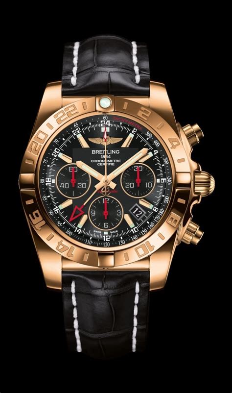 breitling gold with roman numerals|Breitling Chronomat 44 Rose Gold / Pea.